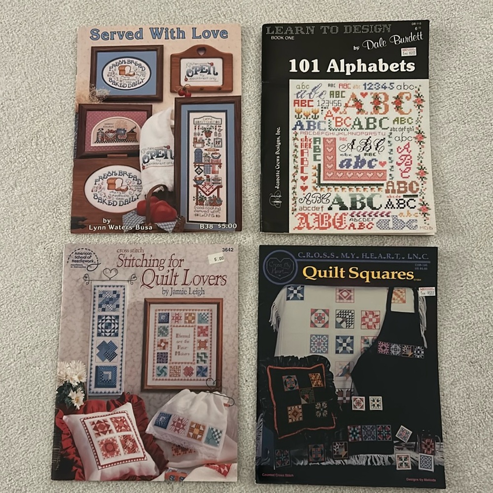 Bundle of 4 Cross Stitch Booklets